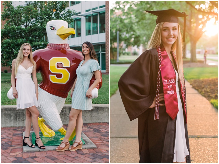 Salisbury University Graduation Photography Bailey & Cassidy Laura