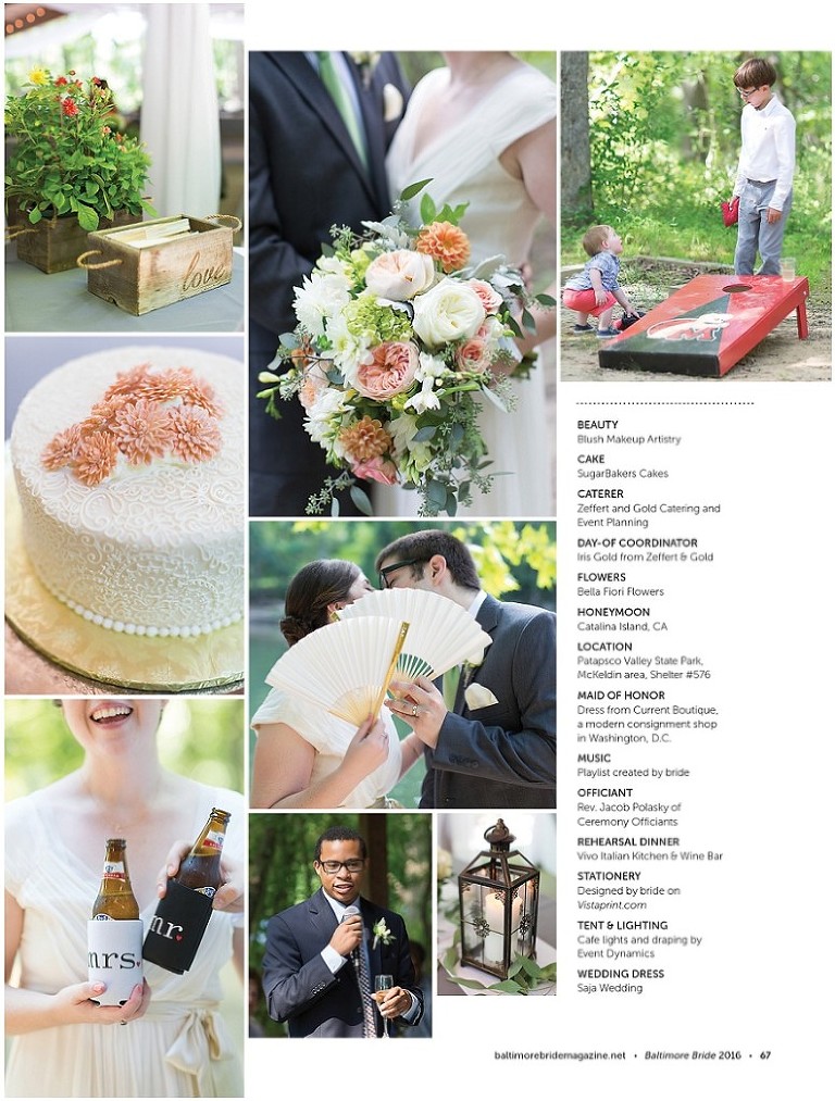 Baltimore Bride Magazine Feature! Baltimore Maryland Wedding Photography